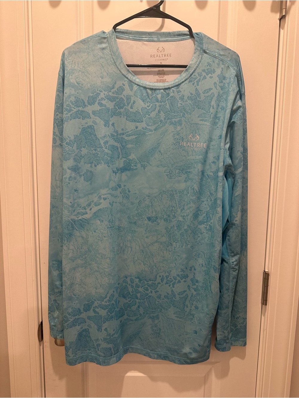 Realtree Light Blue Camouflage Performance Long Sleeve